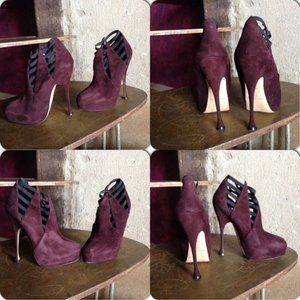 Brian Atwood  suede ankle booties Brian Atwood